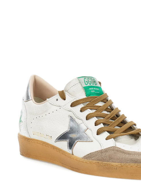 star-applique leather sneakers