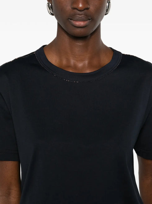 embellished crew-neck T-shirt