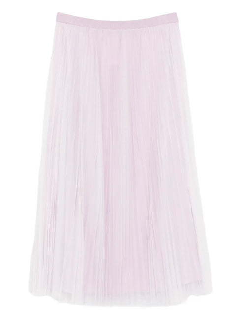 pleated midi skirt