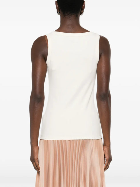 scoop-neck top