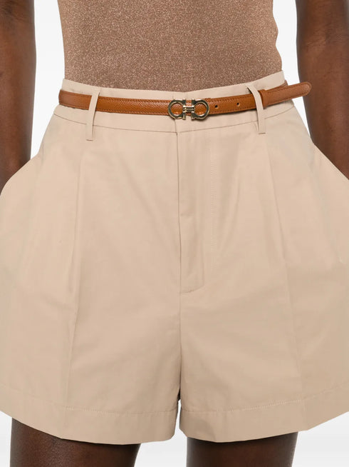 pleated shorts
