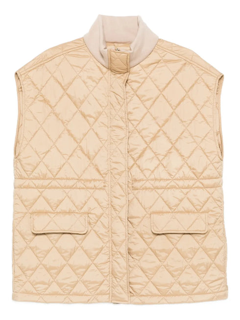 quilted-pattern gilet