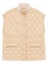 quilted-pattern gilet