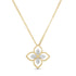 18kt yellow gold Princess Flower Dubai diamond necklace
