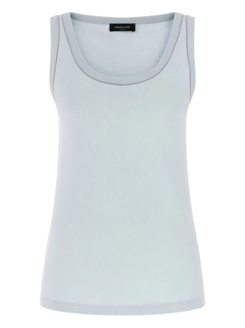 jewel-detail round-neck top