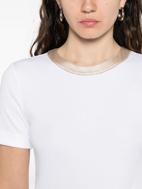trim-detail T-shirt