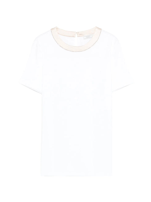 trim-detail T-shirt