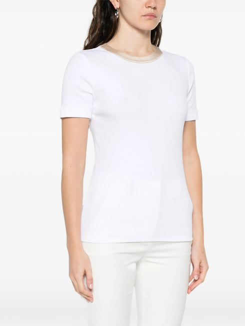 trim-detail T-shirt