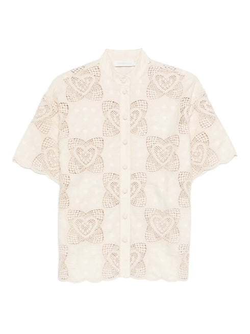 Wanderlust scalloped shirt