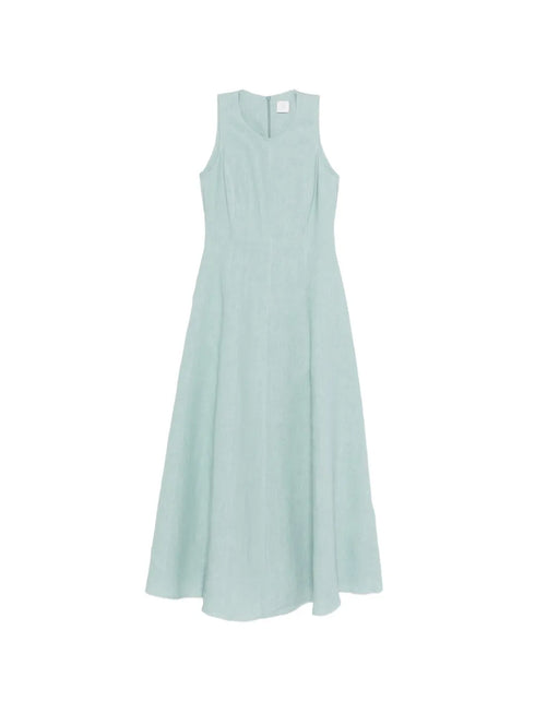 sleeveless A-line dress