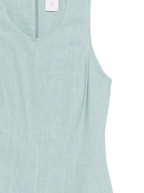 sleeveless A-line dress