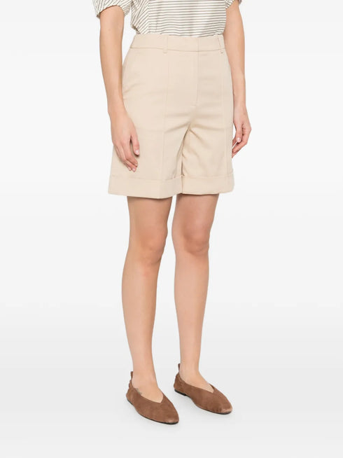 concealed-fastening tailored shorts
