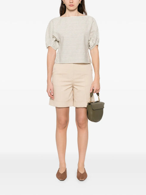concealed-fastening tailored shorts