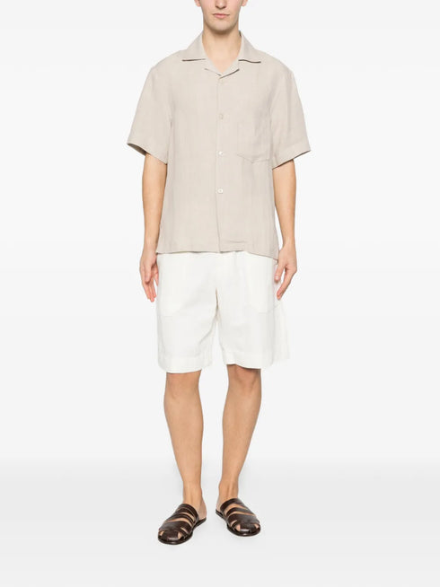 Chest-pocket short-sleeve shirt