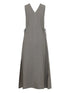 V-neck midi dress