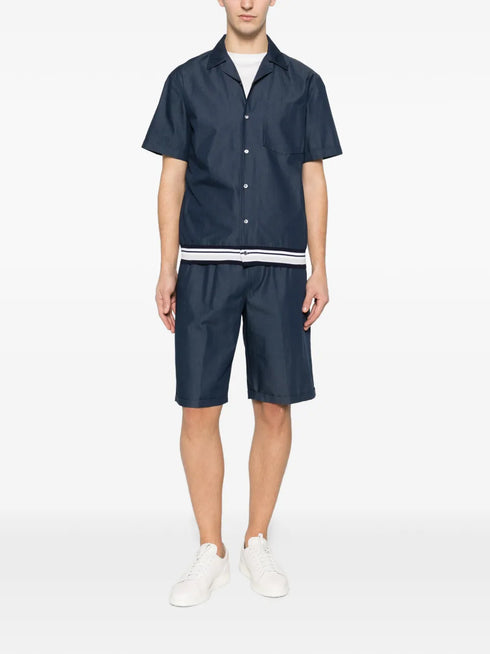 camp-collar ribbed shirt