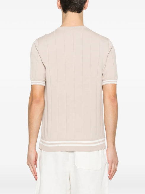 ribbed striped T-shirt