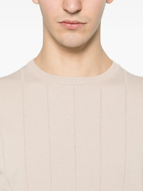 ribbed striped T-shirt