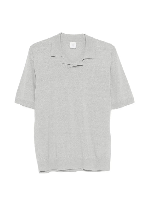 spread-collar short-sleeve polo shirt