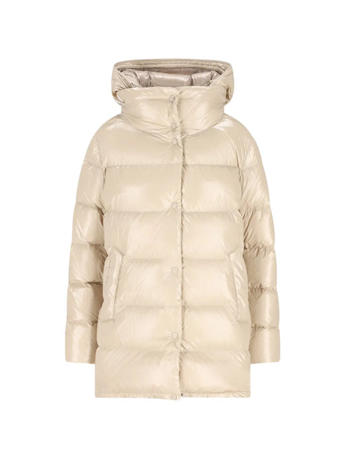 hooded padded coat