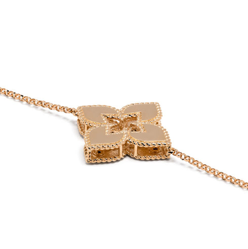 Pulsera Princesa Veneciana de oro rosa de 18 kt