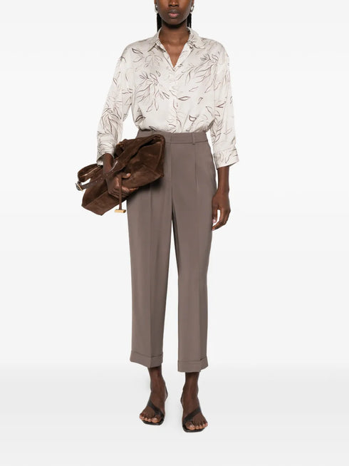 floral-pattern shirt