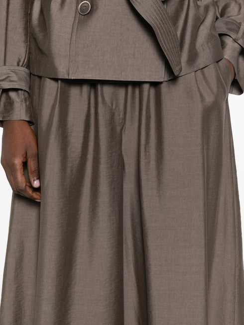 elasticated-waistband trousers