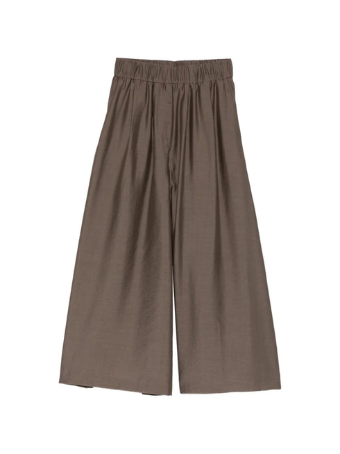 elasticated-waistband trousers
