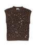 sequin-embellished vest