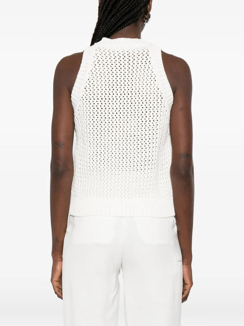 open-knit vest