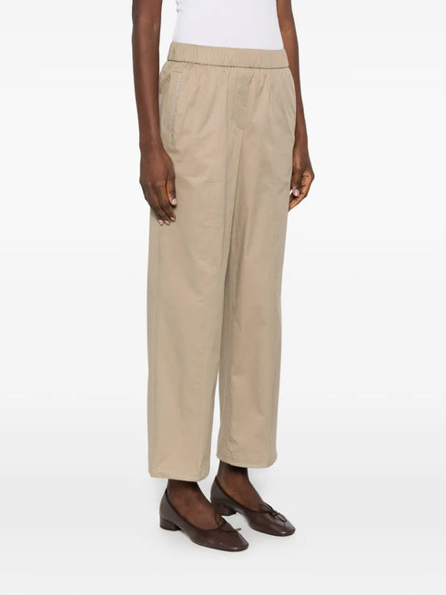 elasticated panelled trousers