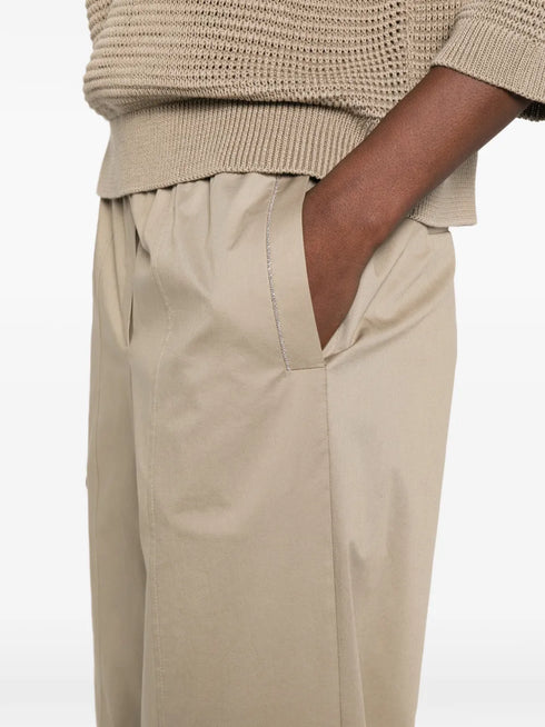 elasticated panelled trousers