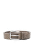 textured-leather buckle belt