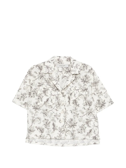 floral-print shirt
