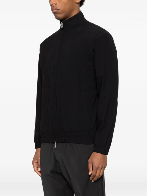 high-neck bomber jacket