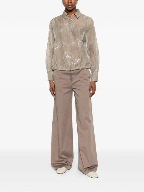 sequin-detail blouse