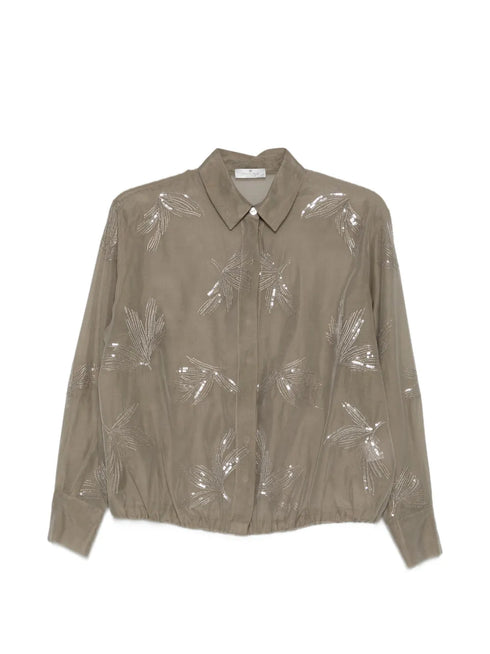 sequin-detail blouse