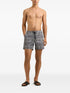 Bulldog drawcord patterned swim shorts