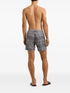 Bulldog drawcord patterned swim shorts