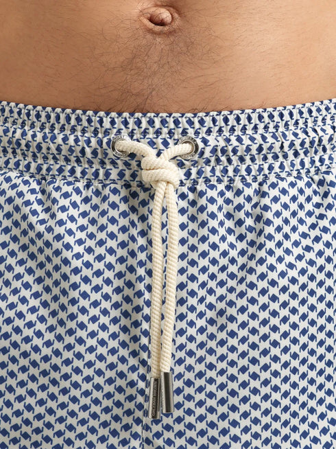 Boxer printed swim shorts
