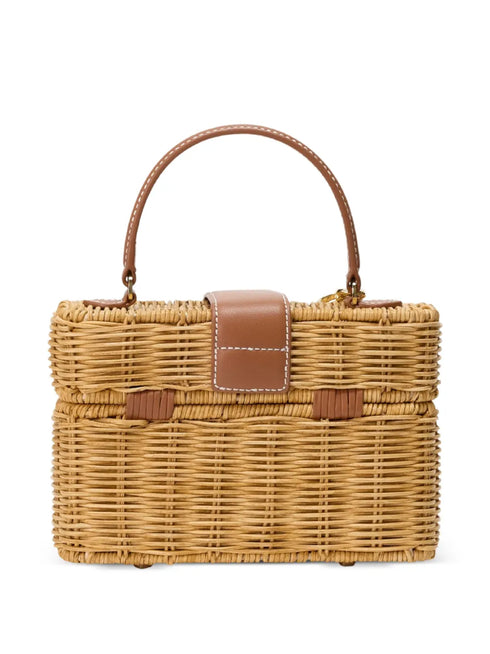 bow-detail cherry-charm tote bag