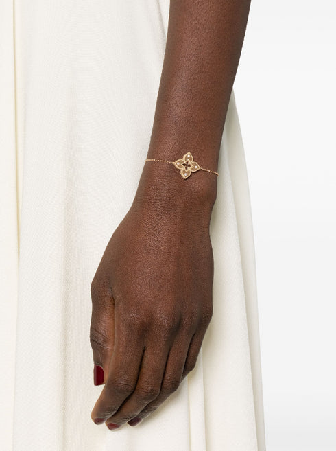 Pulsera Princesa Veneciana de oro rosa de 18 kt