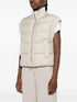 quilted ribbed gilet