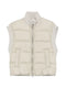 quilted ribbed gilet