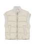 quilted ribbed gilet
