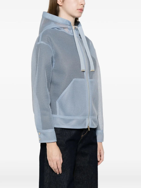 hooded zip-up jacket