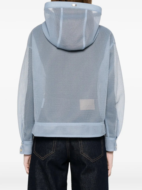 hooded zip-up jacket