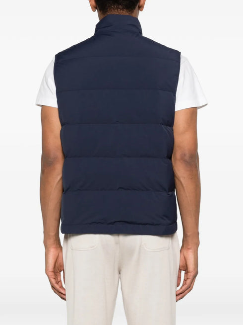 zip quilted gilet