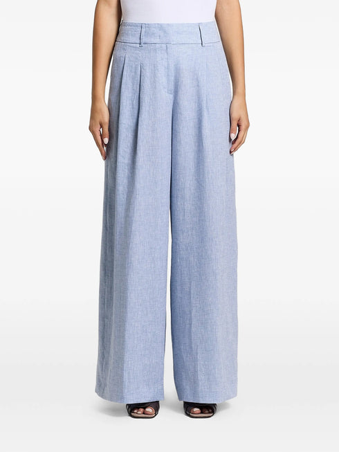 pleated palazzo pants
