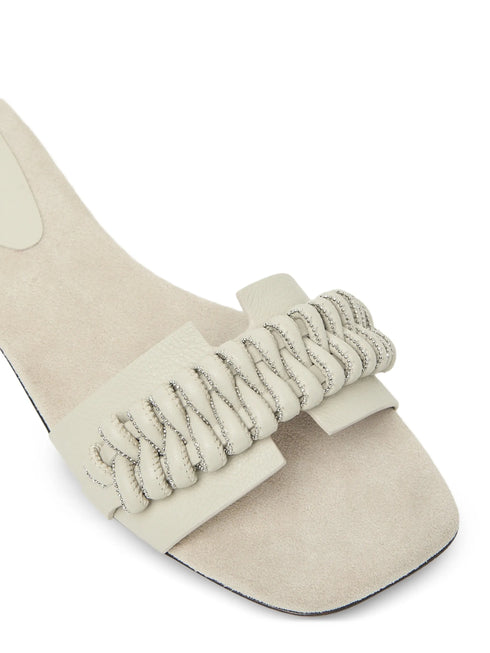 ruched-detail slides
